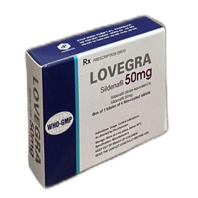 Thuốc sinh lý nam Lovegra Sildenafil 100mg